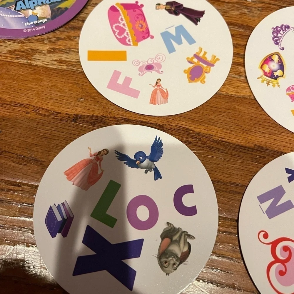 Disney Sofia The First Spot It! Spot 'n Learn Alphabet Game.